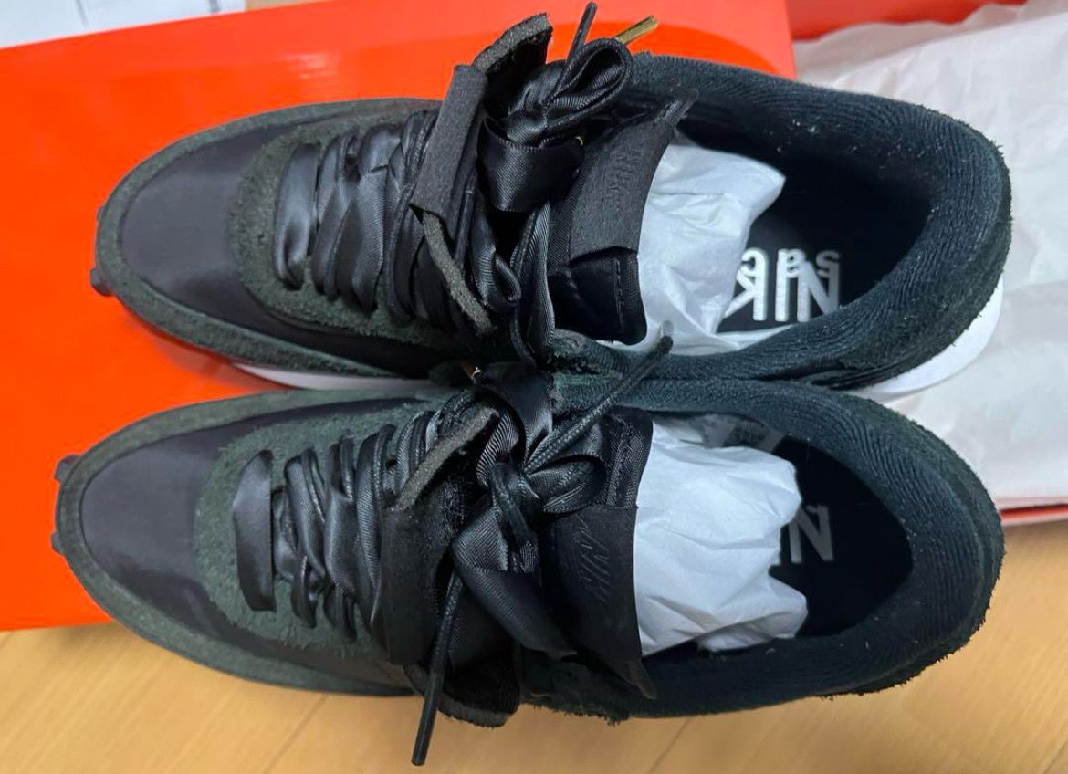 sacai × Nike LDV Waffle "Triple Black"