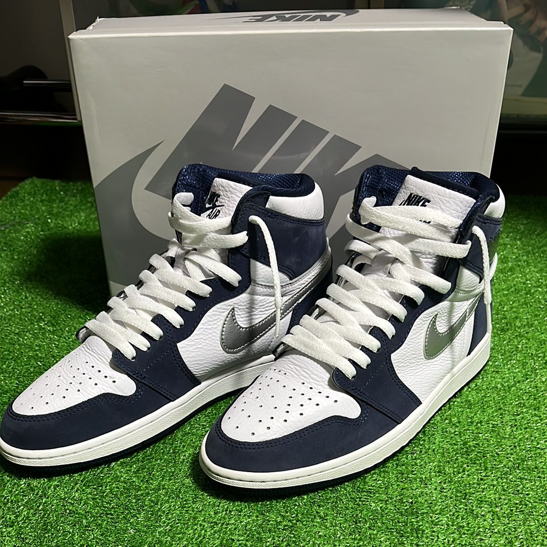 Nike Air Jordan 1 High OG CO.JP "White/Midnight Navy" (2020) (Standard Box)