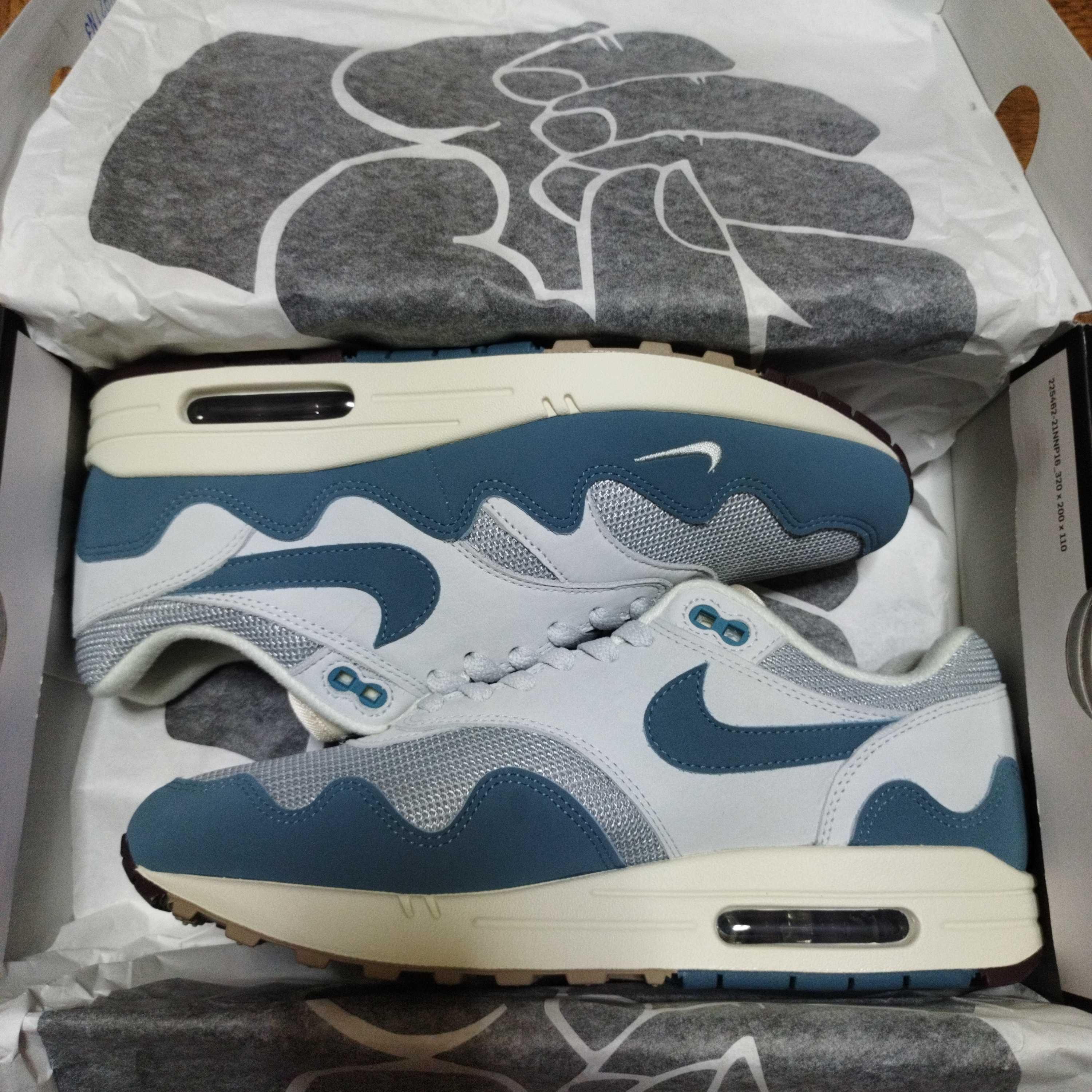 Patta × Nike Air Max 1 "Noise Aqua"