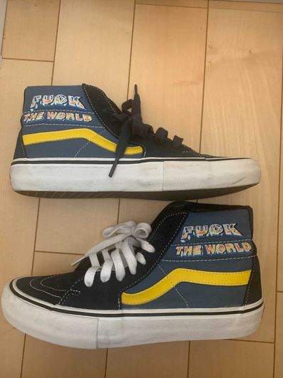 Supreme × Vans Fuck The World "Navy"