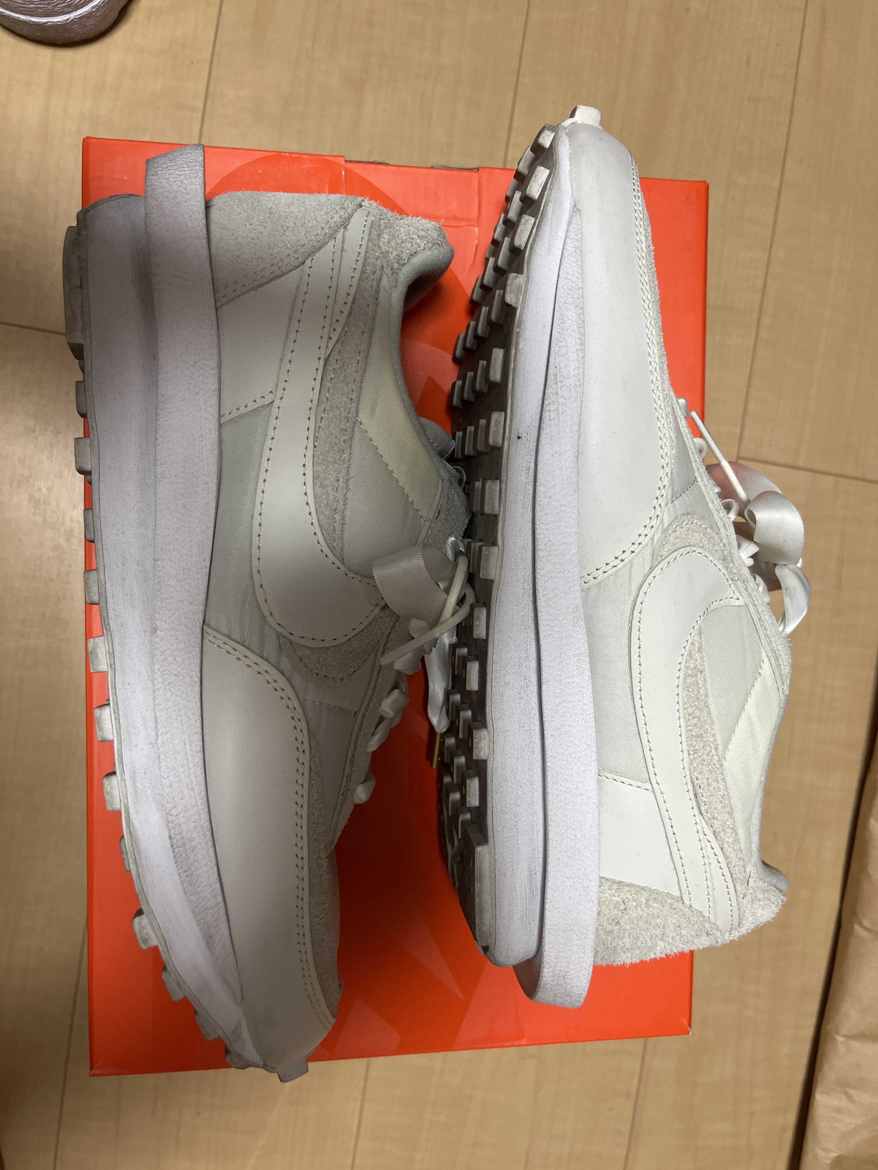 sacai × Nike LDV Waffle "Triple White"