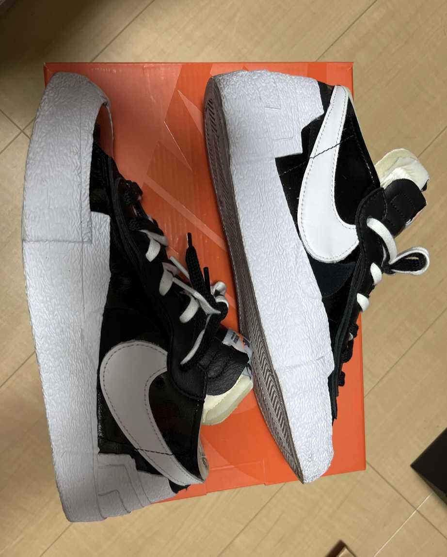 sacai × Nike Blazer Low "Black Patent Leather"