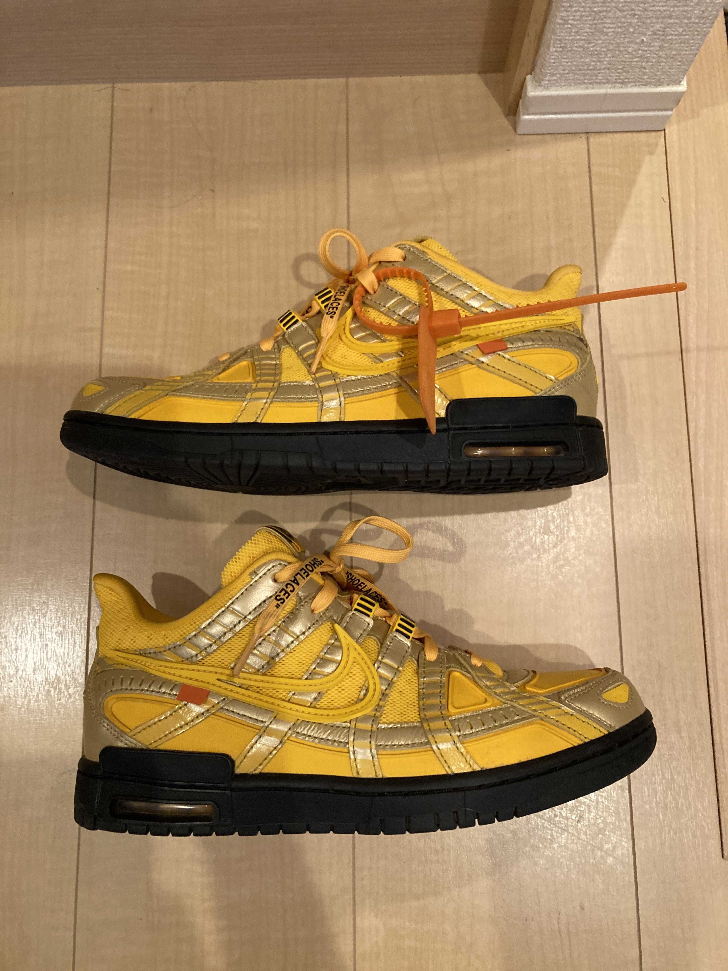 Off-White × Nike Air Rubber Dunk "University Gold"