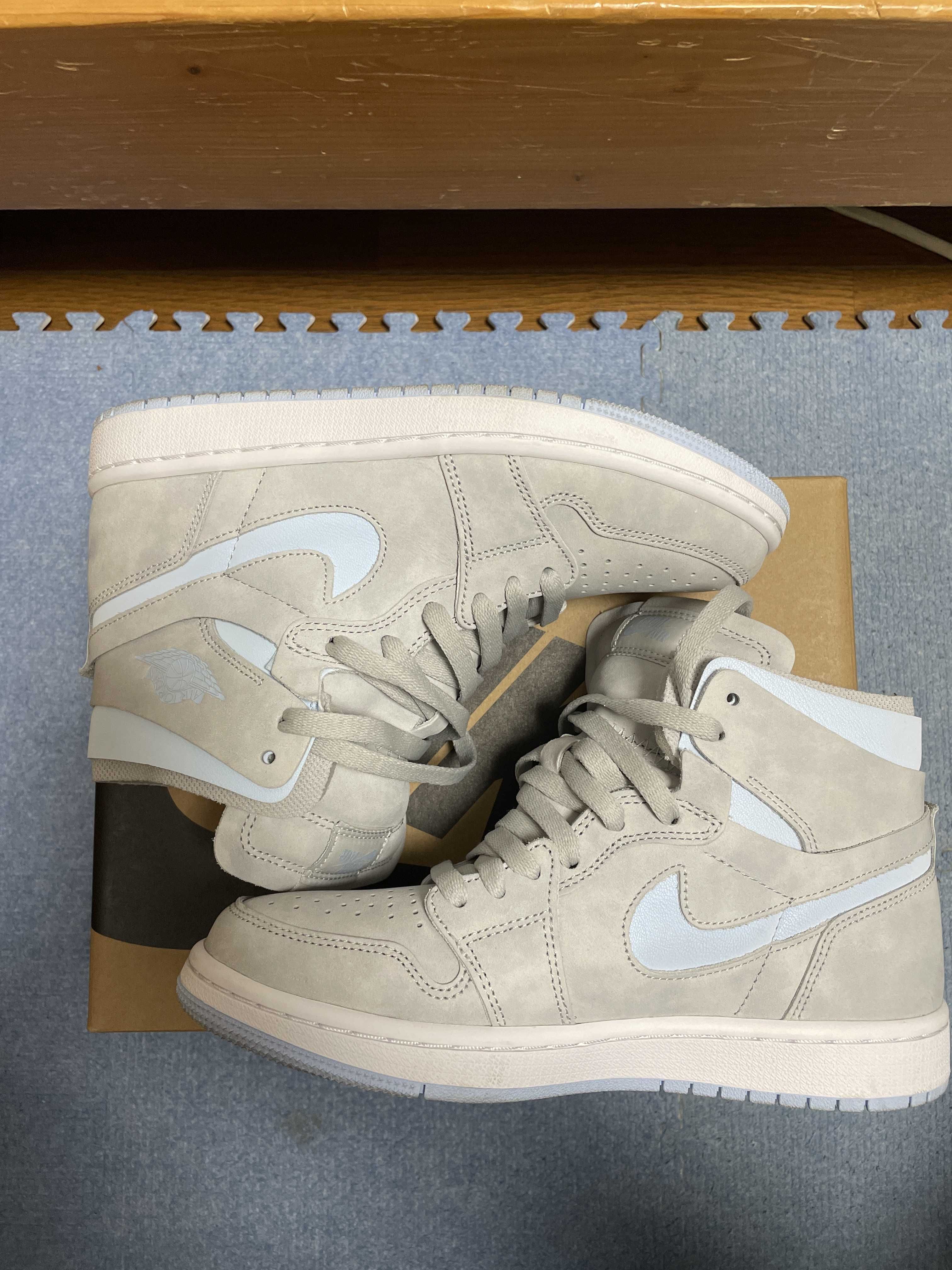 Nike Women's Air Jordan 1 High Zoom Air Comfort "Grey Fog/White/Celestine Blue"