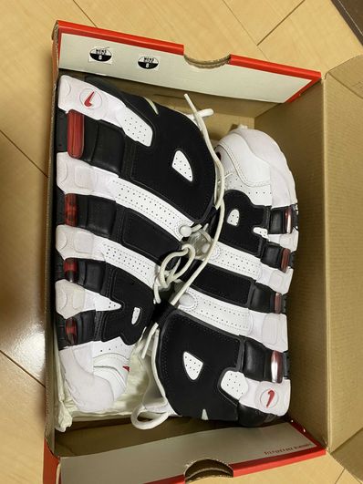 Nike Air More up Tempo "White/Black/University Red"(~2018)