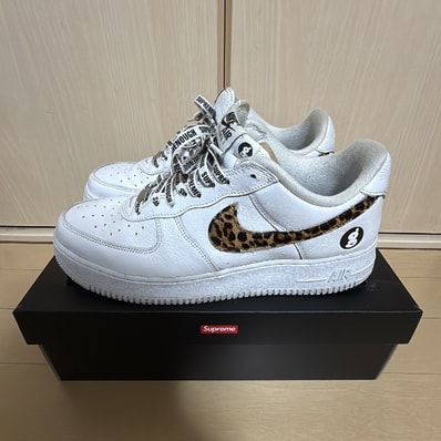 GOODENOUGH × Supreme × Nike Air Force 1 Low "White/Leopard" (25SS Week15)