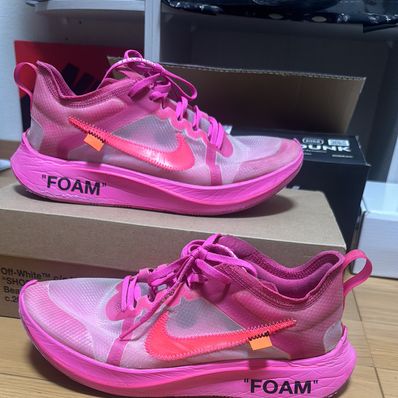 Off-White × Nike Zoom Fly "Pink"