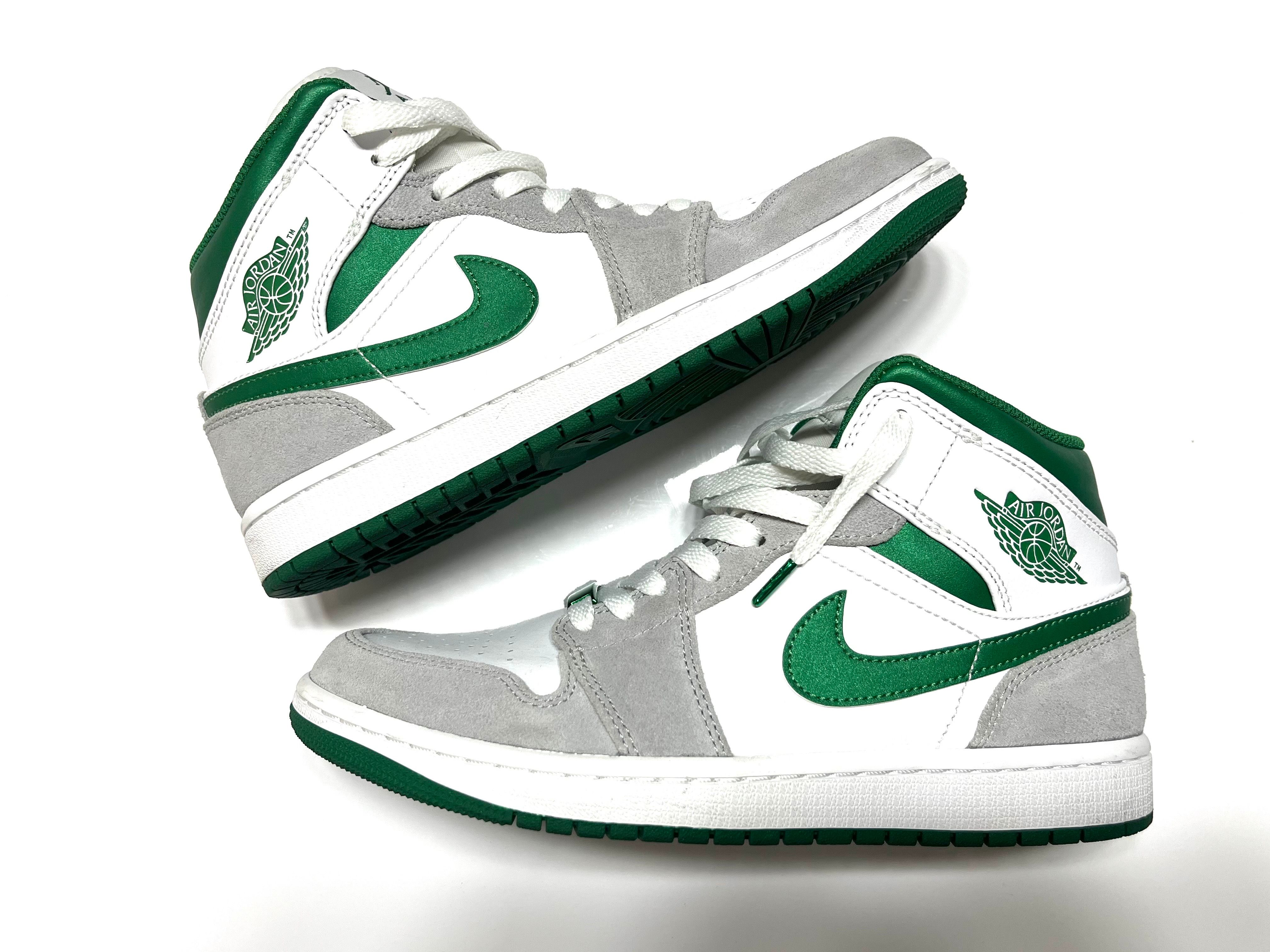 Nike Air Jordan 1 Mid "Green Grey White"