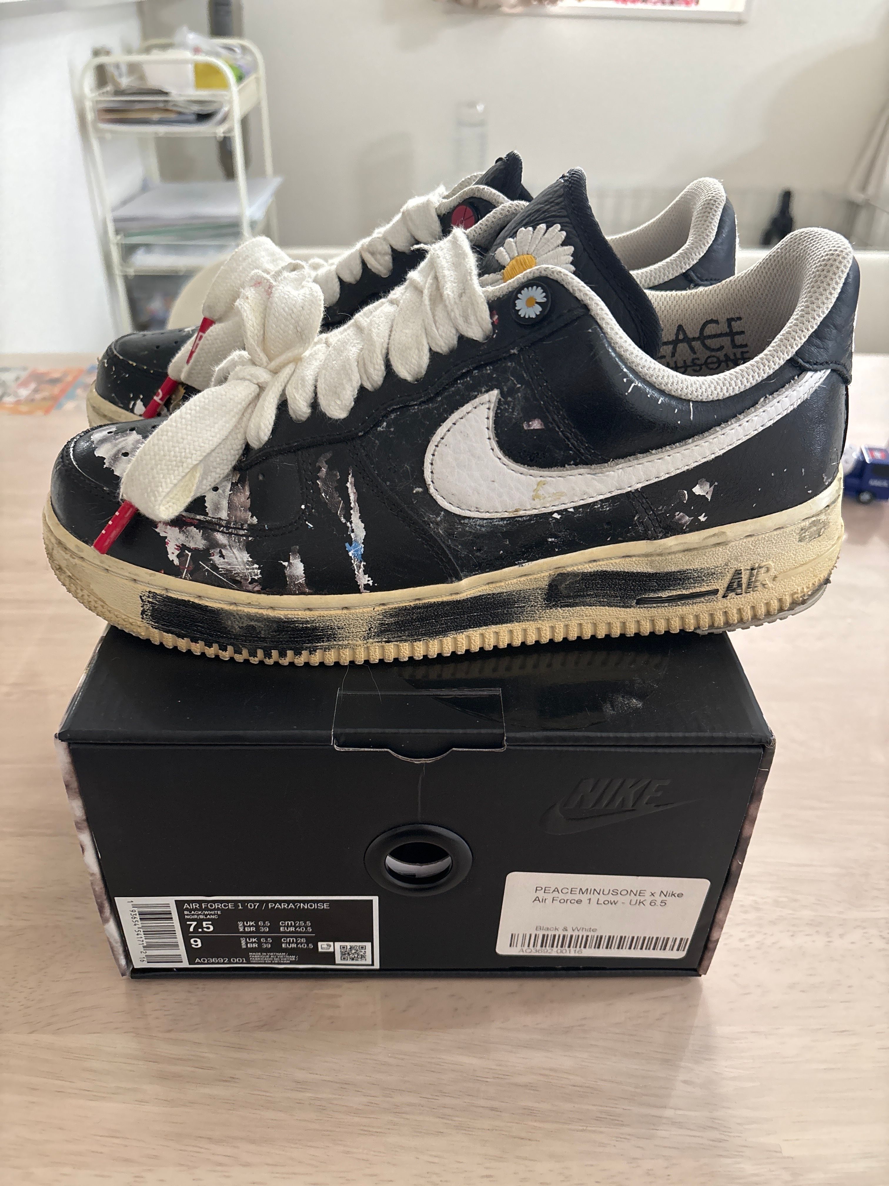 PEACEMINUSONE × Nike Air Force 1 Low Para Noise "Black" / G-DRAGON