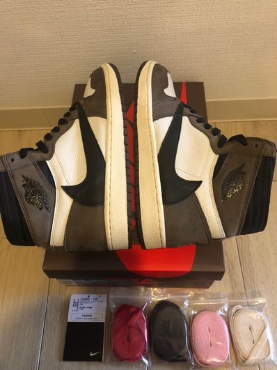Travis Scott × Nike Air Jordan 1 Retro High OG TS SP "Sail/Dark Mocha"