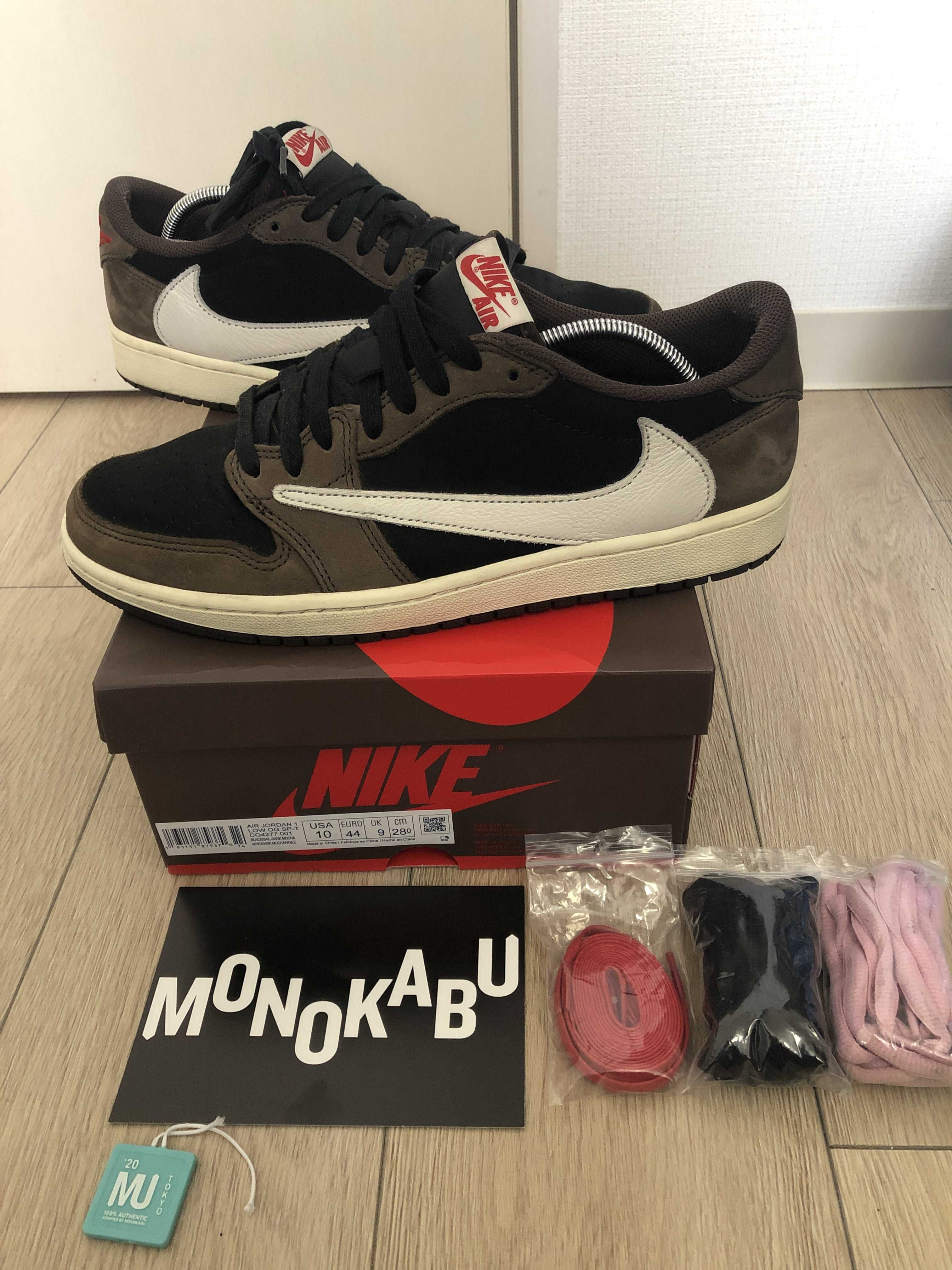 Travis Scott × Nike Air Jordan 1 Low OG SP-T "Black/Dark Mocha"