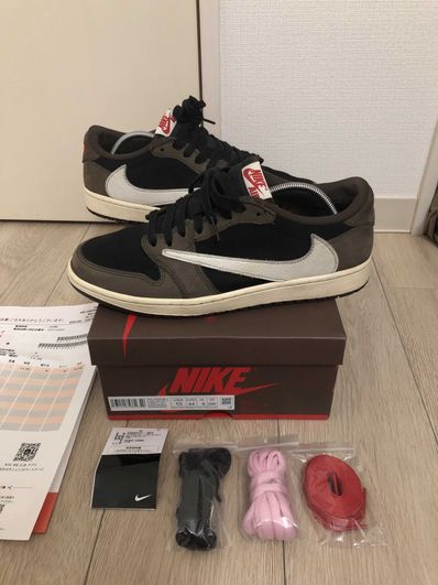 Travis Scott × Nike Air Jordan 1 Low OG SP-T "Black/Dark Mocha"