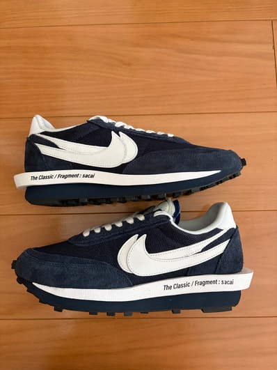 fragment design × sacai × Nike LD Waffle "Blackended Blue"