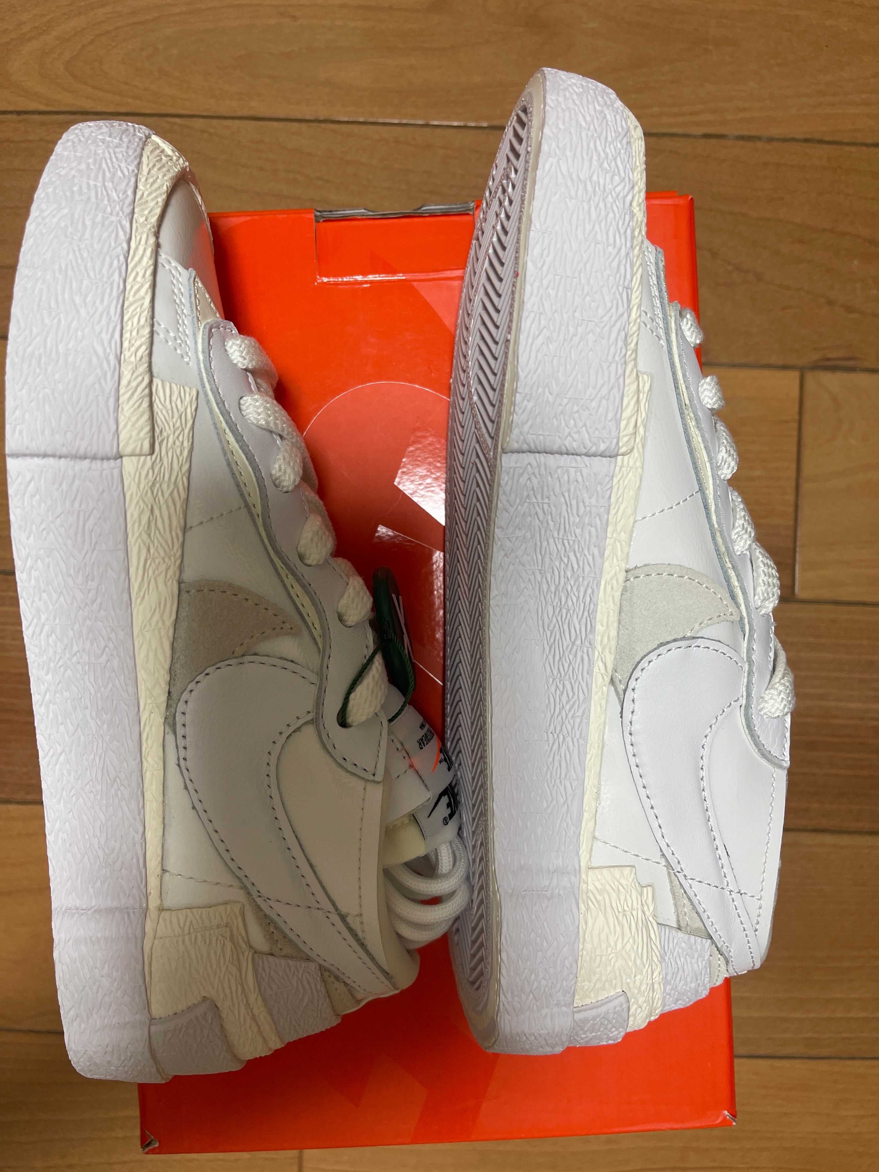 sacai × Nike Blazer Low "White Patent Leather"