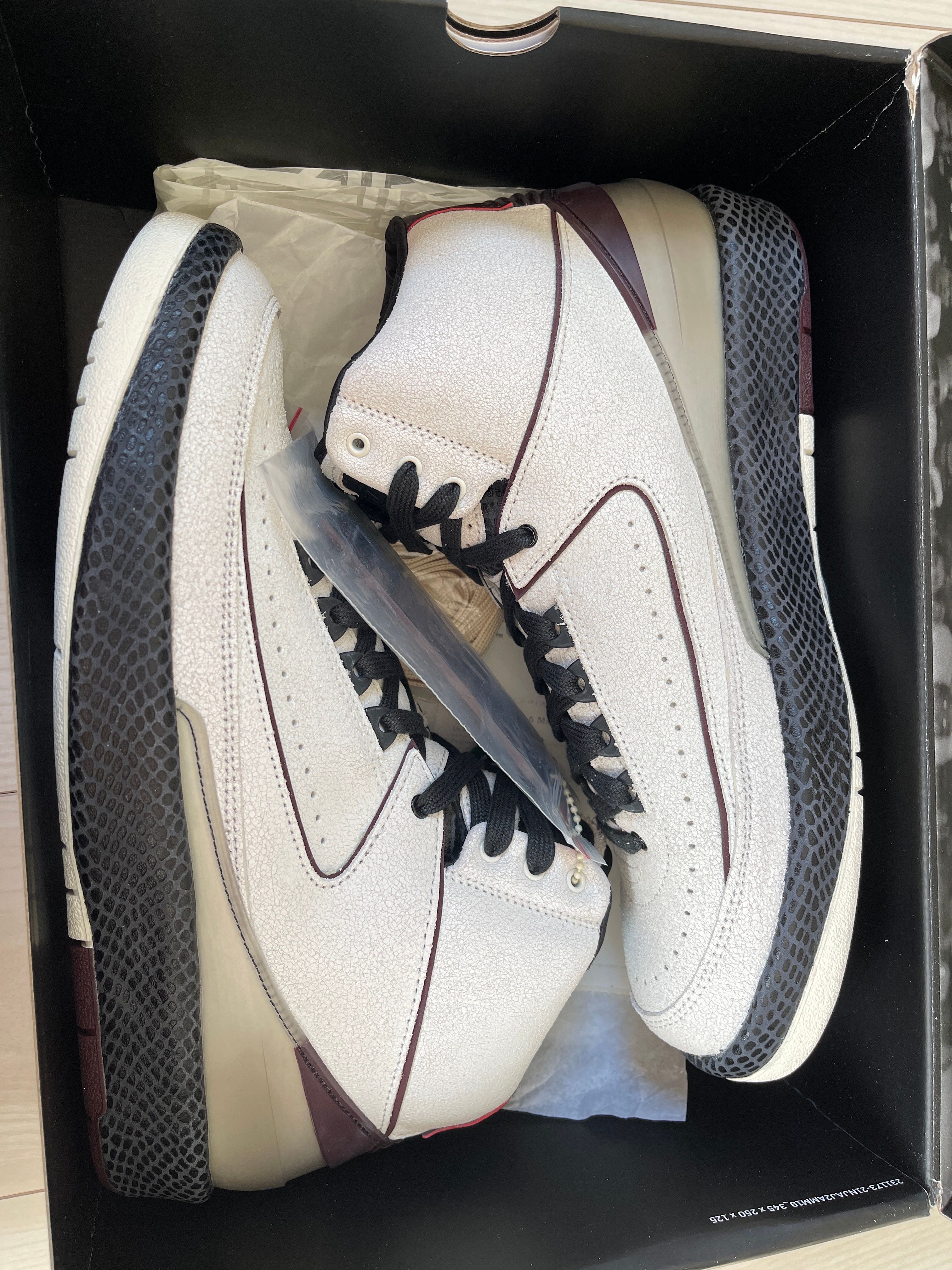 A Ma Maniere × Nike Air Jordan 2 "Airness/Sail and Burgundy"