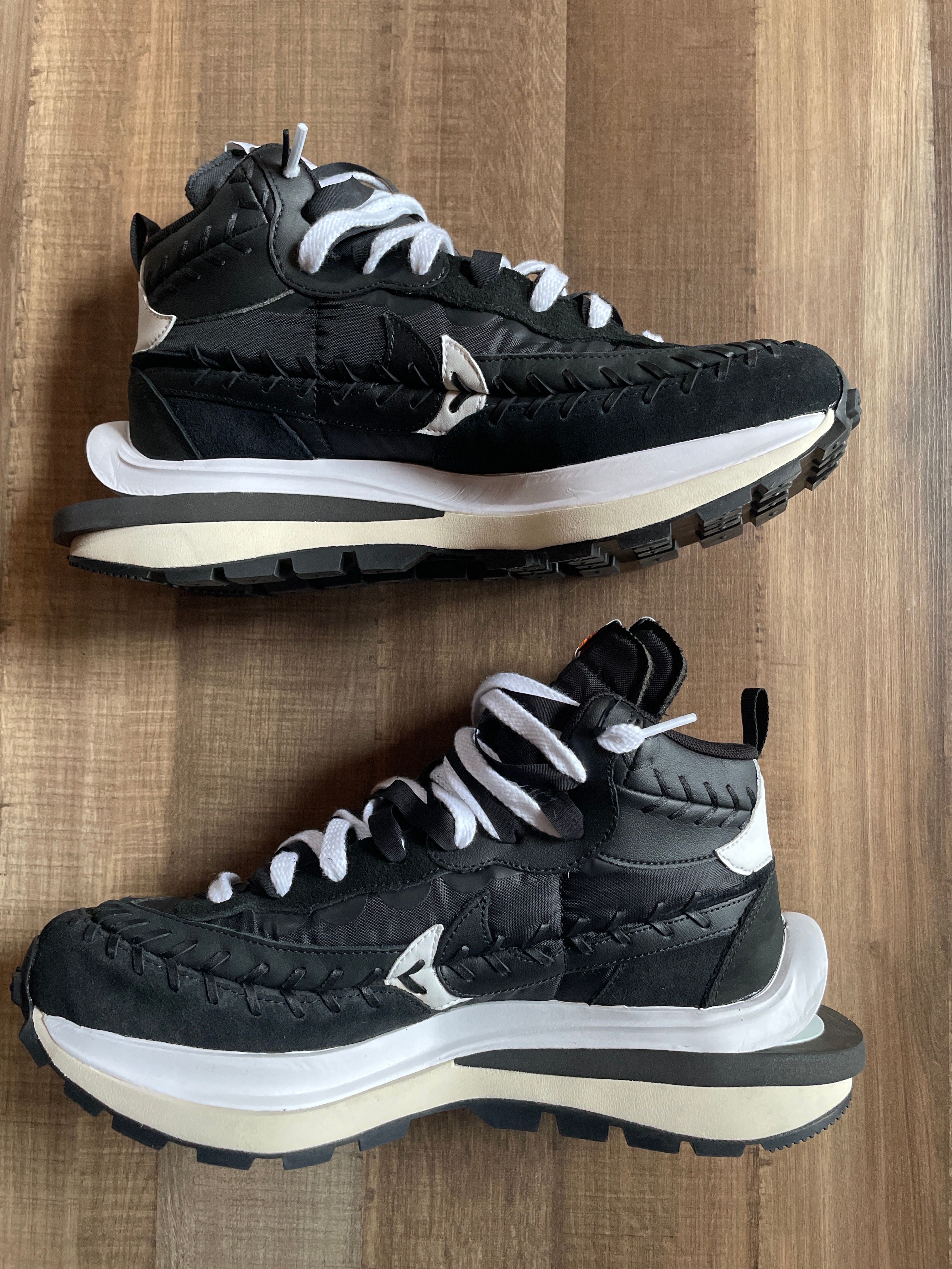 Jean-Paul Gaultier × sacai × Nike Vapor Waffle "Black/Black-White"