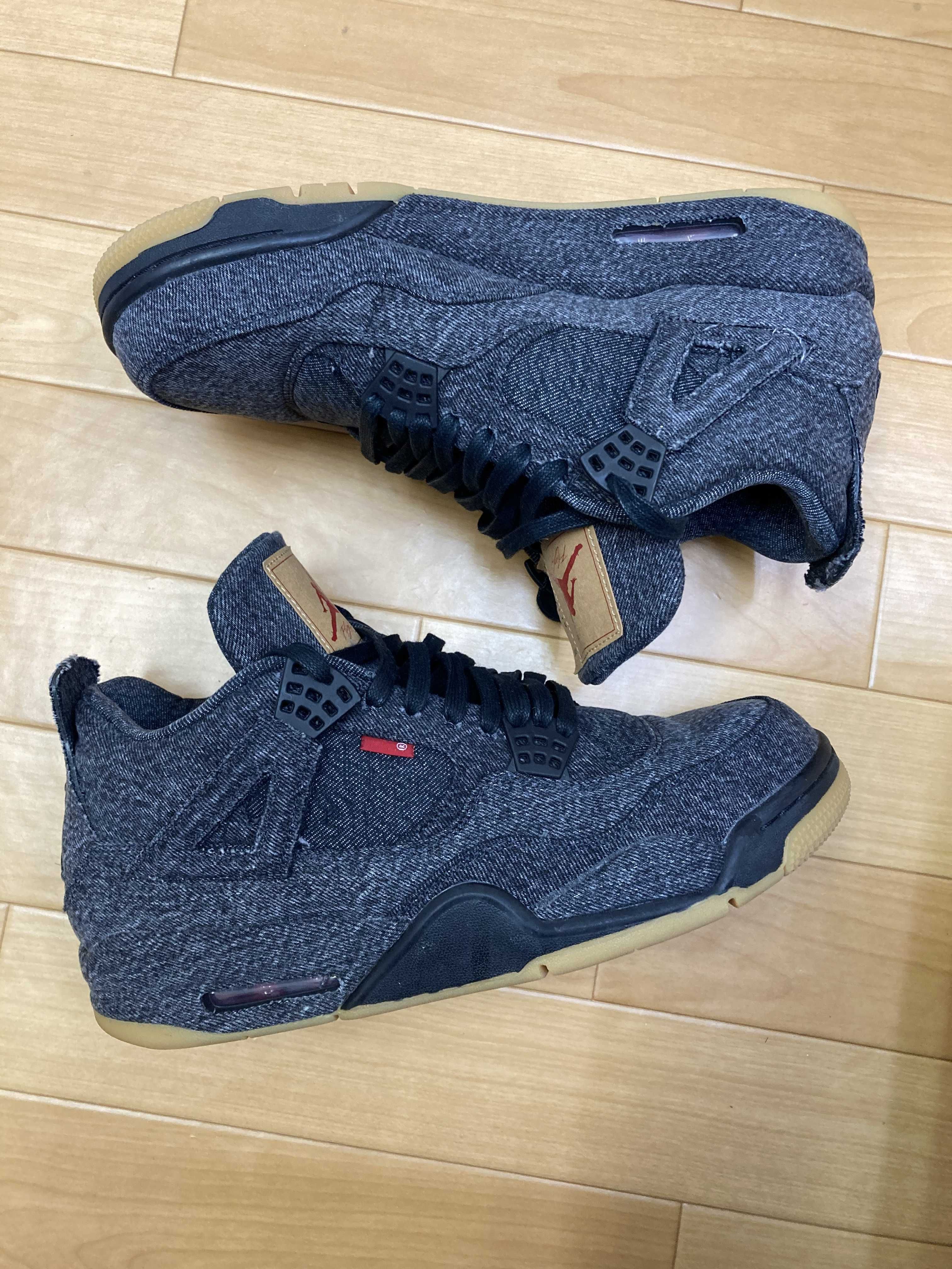 Nike × Levi's Air Jordan 4 "Black Denim" (Tag: ®)