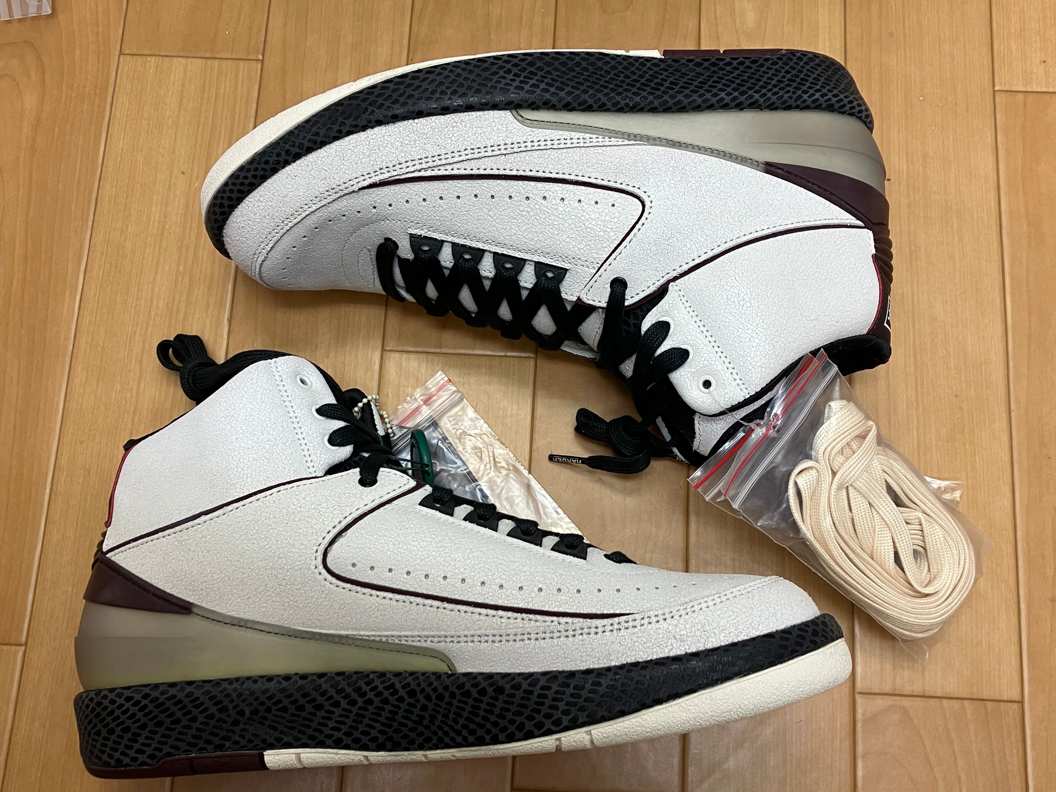 A Ma Maniere × Nike Air Jordan 2 "Airness/Sail and Burgundy"