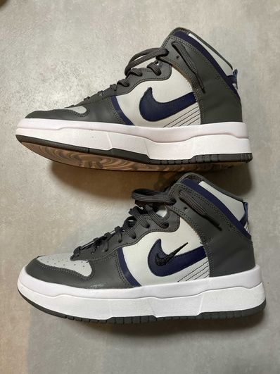 Nike Women's Dunk High UP "Iron Gray/Mid Night Navy"