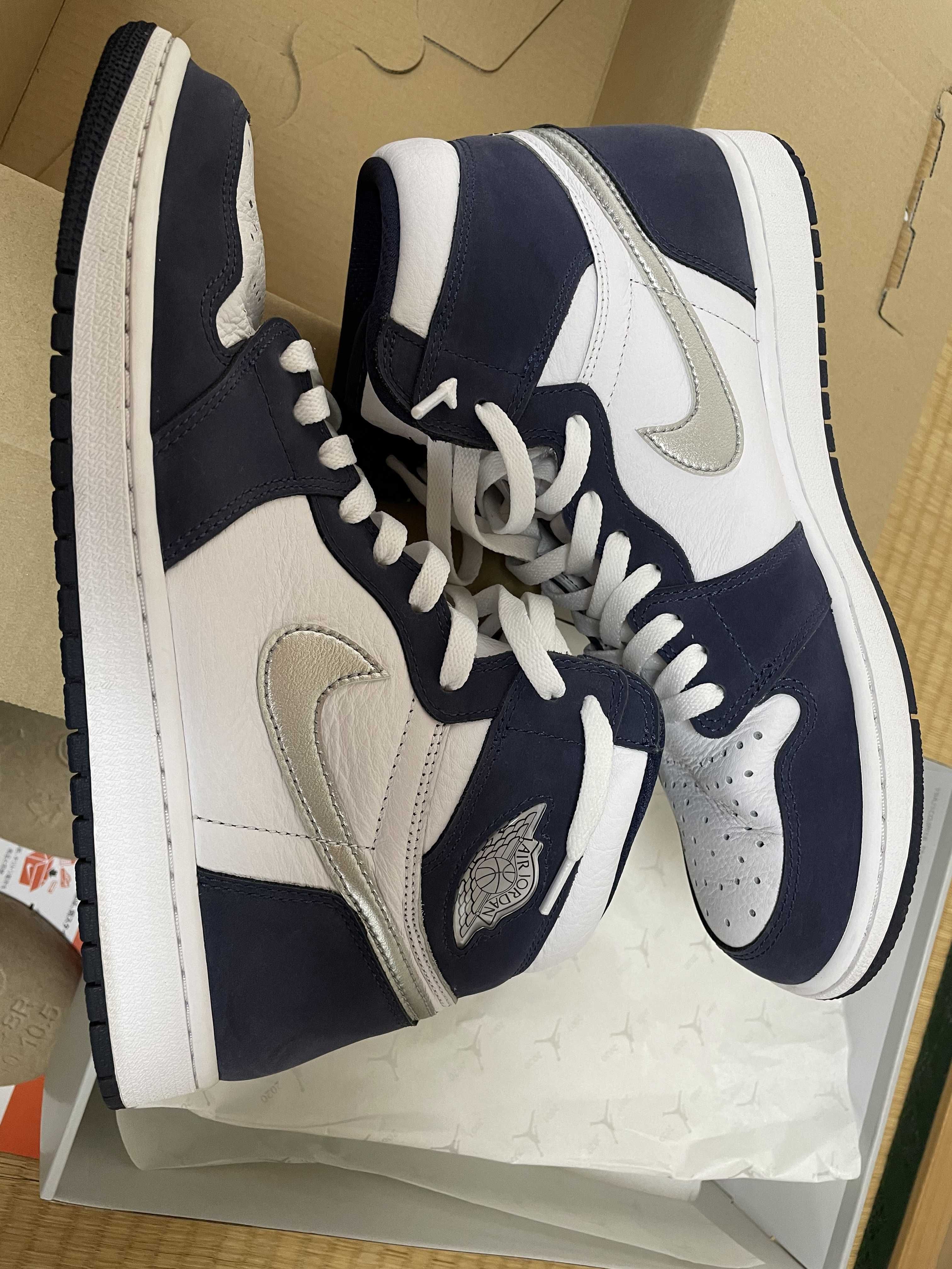 Nike Air Jordan 1 High OG CO.JP "White/Midnight Navy" (2020)(ブリーフケースなし)
