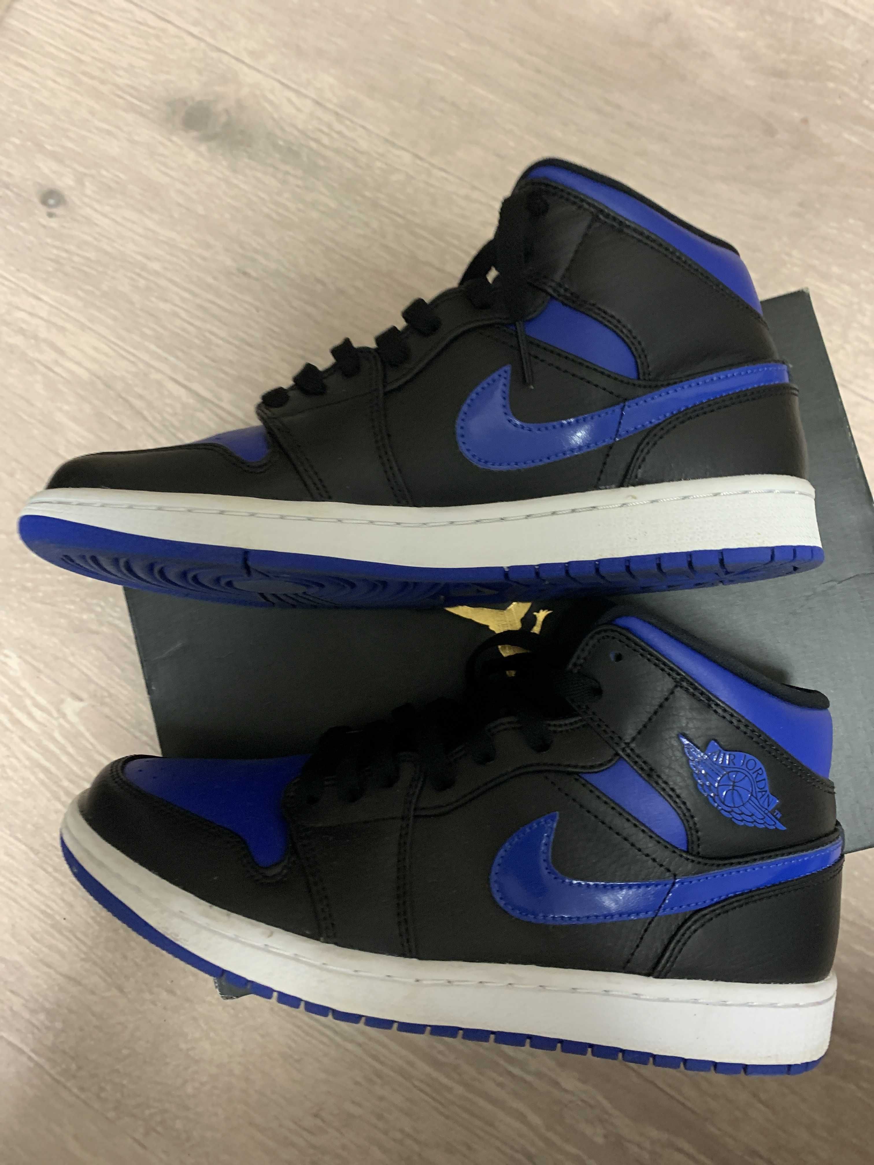 NIKE AIR JORDAN 1 MID "BLACK/BLUE"