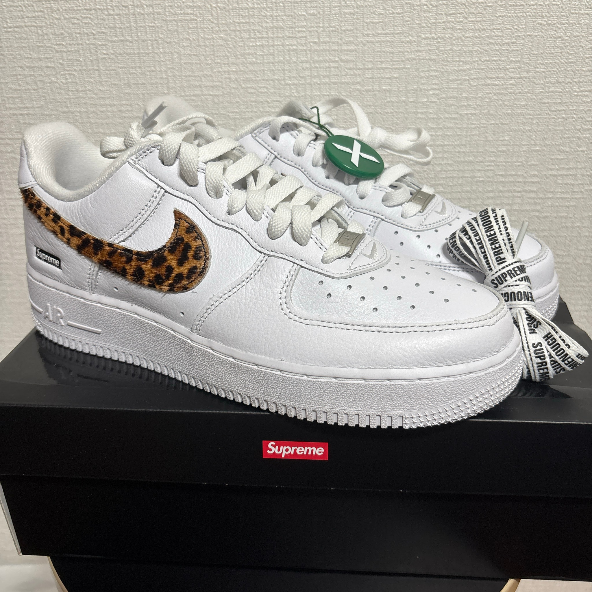 GOODENOUGH × Supreme × Nike Air Force 1 Low "White/Leopard" (25SS Week15)