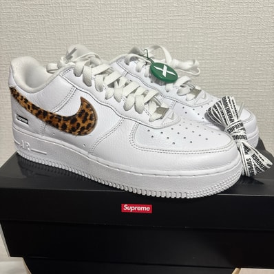 GOODENOUGH × Supreme × Nike Air Force 1 Low "White/Leopard" (25SS Week15)