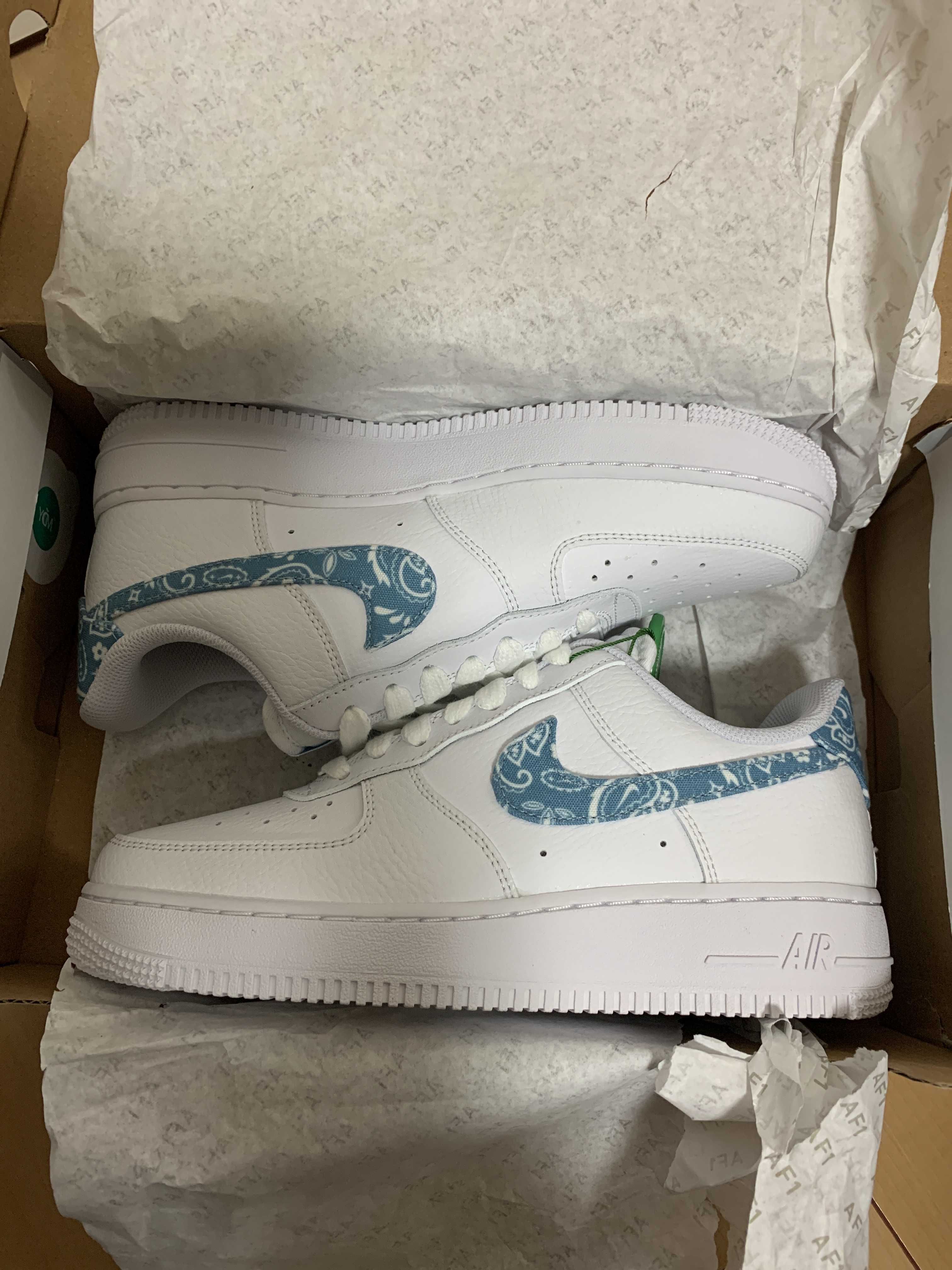 Nike Women's Air Force 1 Low '07 Essential "Blue Paisley"