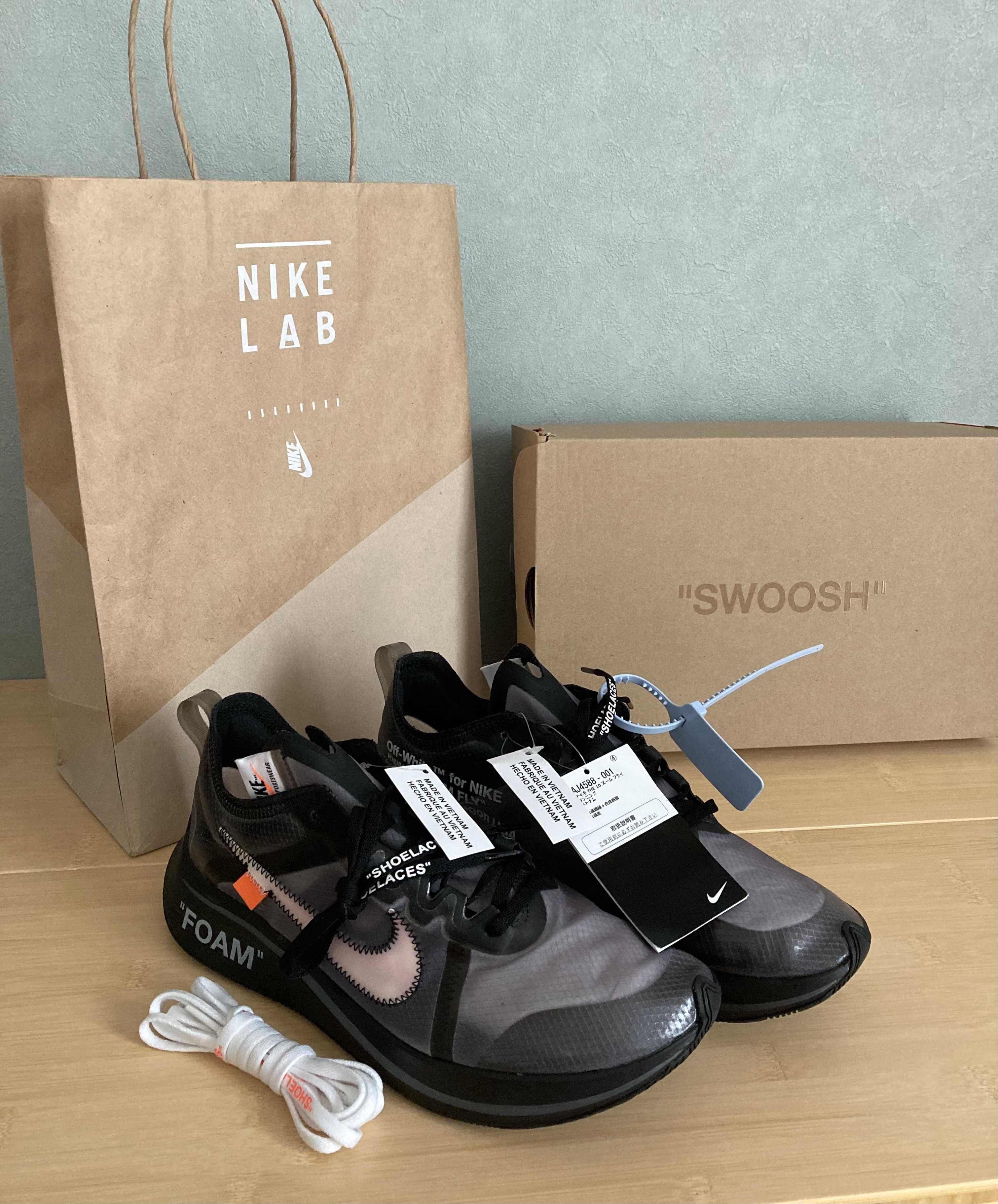 Off-White × Nike Zoom Fly "Black"