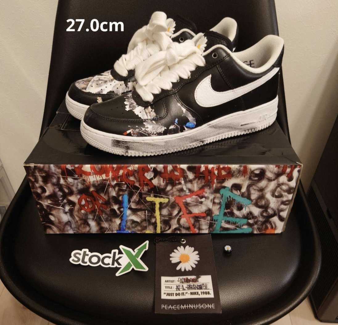 PEACEMINUSONE × Nike Air Force 1 Low Para Noise "Black" / G-DRAGON