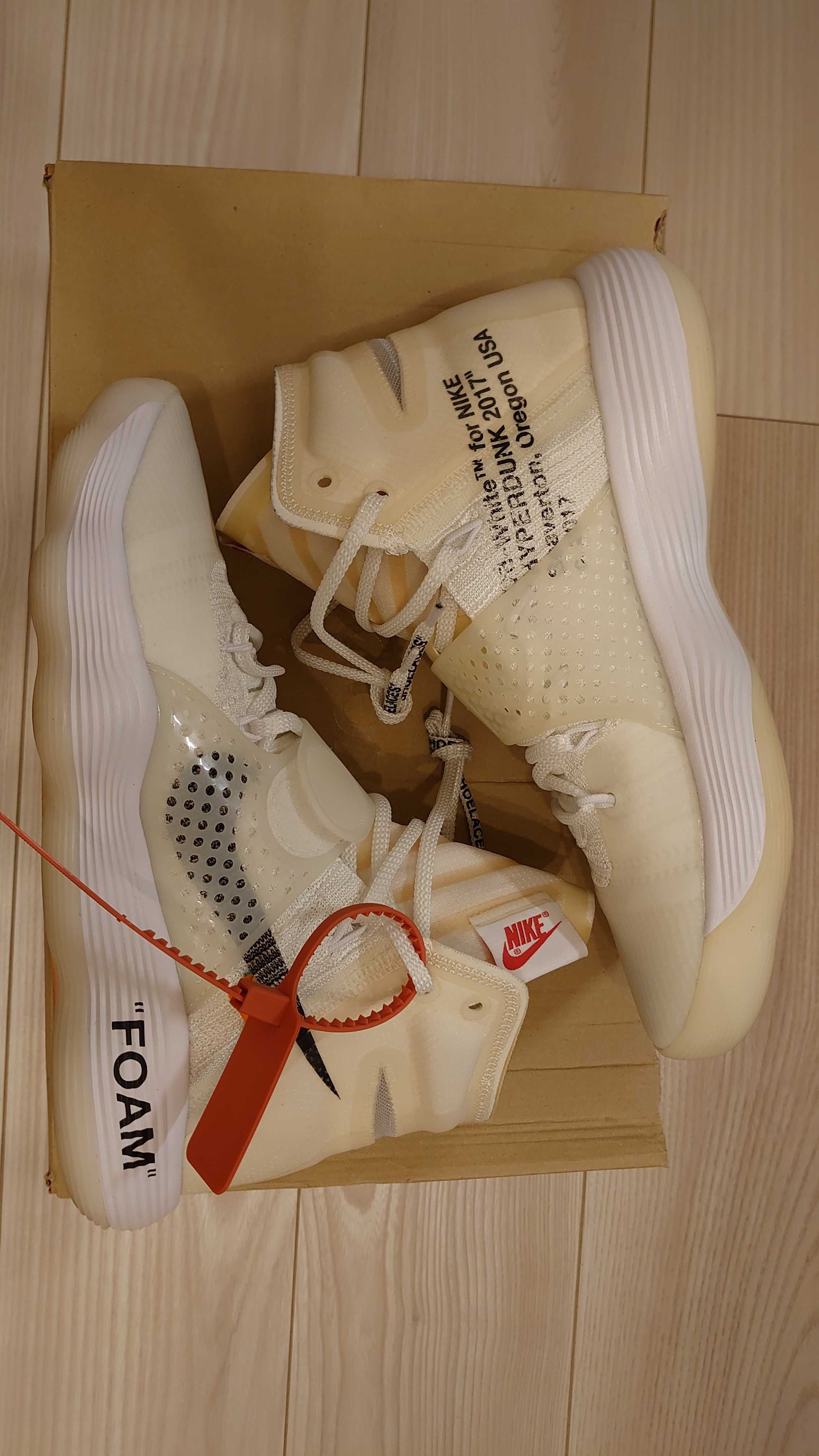 Off-White × Nike React Hyperdunk 2017 Flyknit "The 10/White"