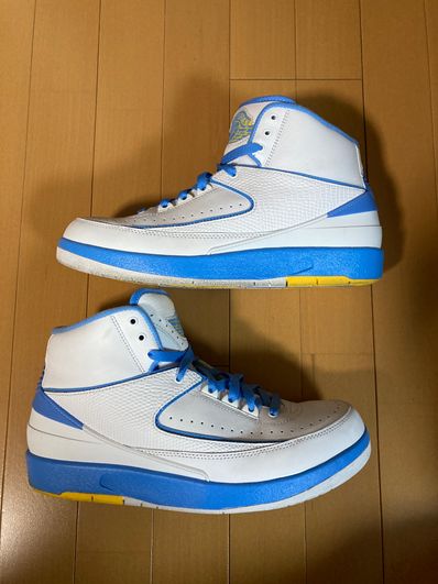 Nike Air Jordan 2 Retro Melo White/Varsity Maize/University Blue (2018)