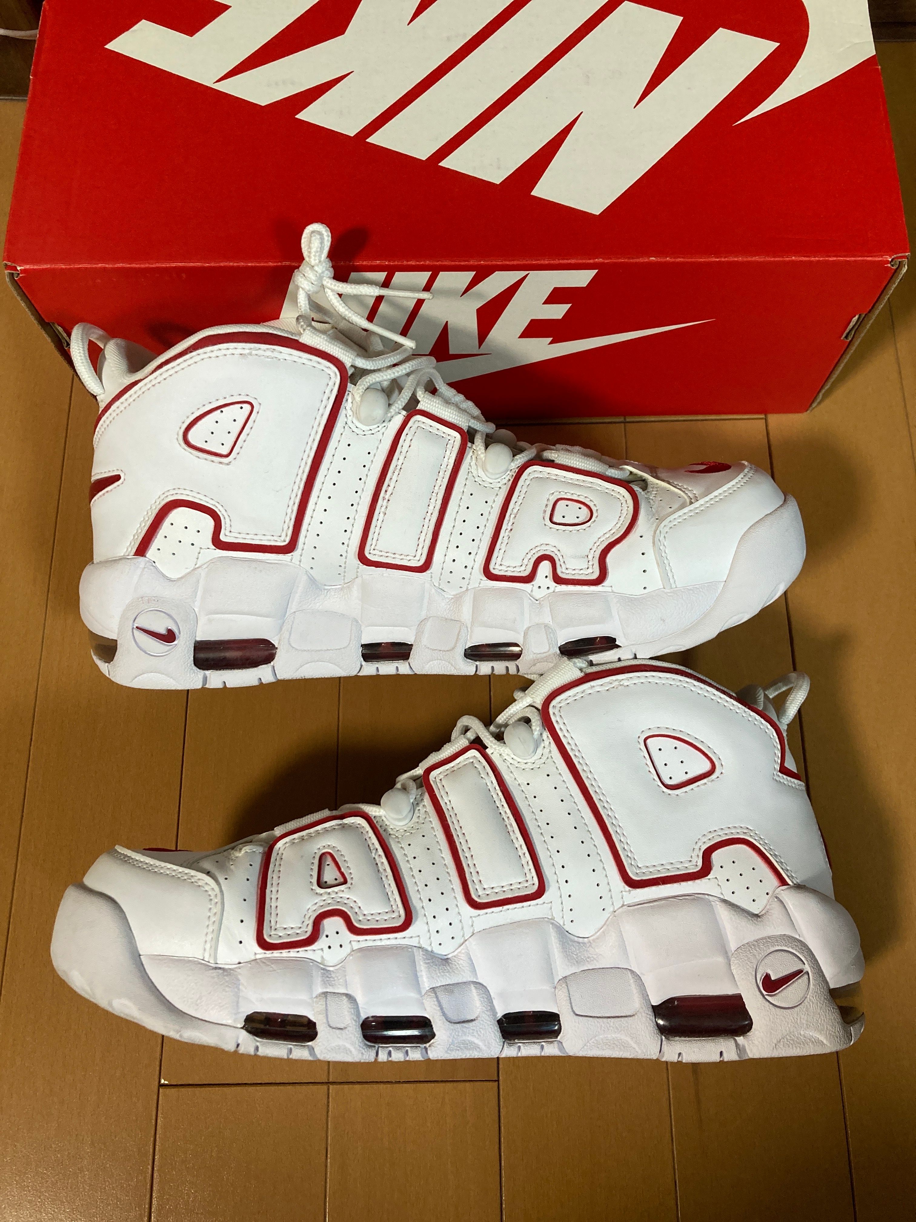 NIKE AIR MORE UPTEMPO "WHITE/VARSITY RED" (2018)