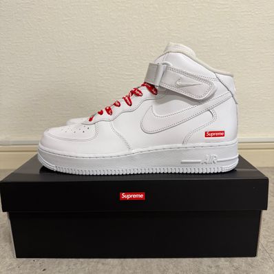 Supreme × Nike Air Force 1 Mid "White" FW24