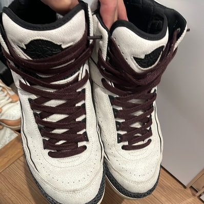 A Ma Maniere × Nike Air Jordan 2 "Airness/Sail and Burgundy"