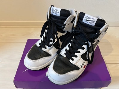 Supreme × Nike SB Dunk High By Any Means "White Black"
