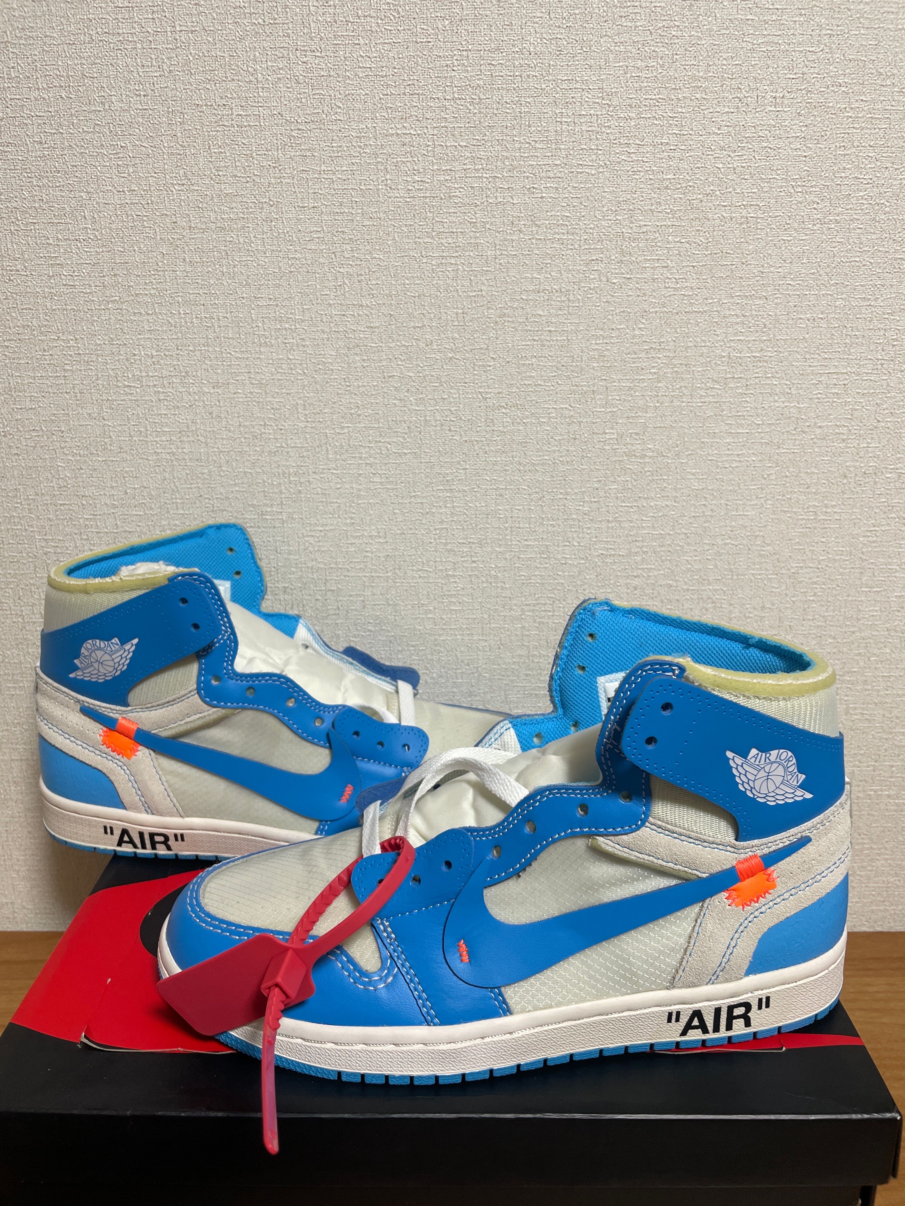 Off-White × Nike Air Jordan 1 High UNC "White/Dark Powder Blue"