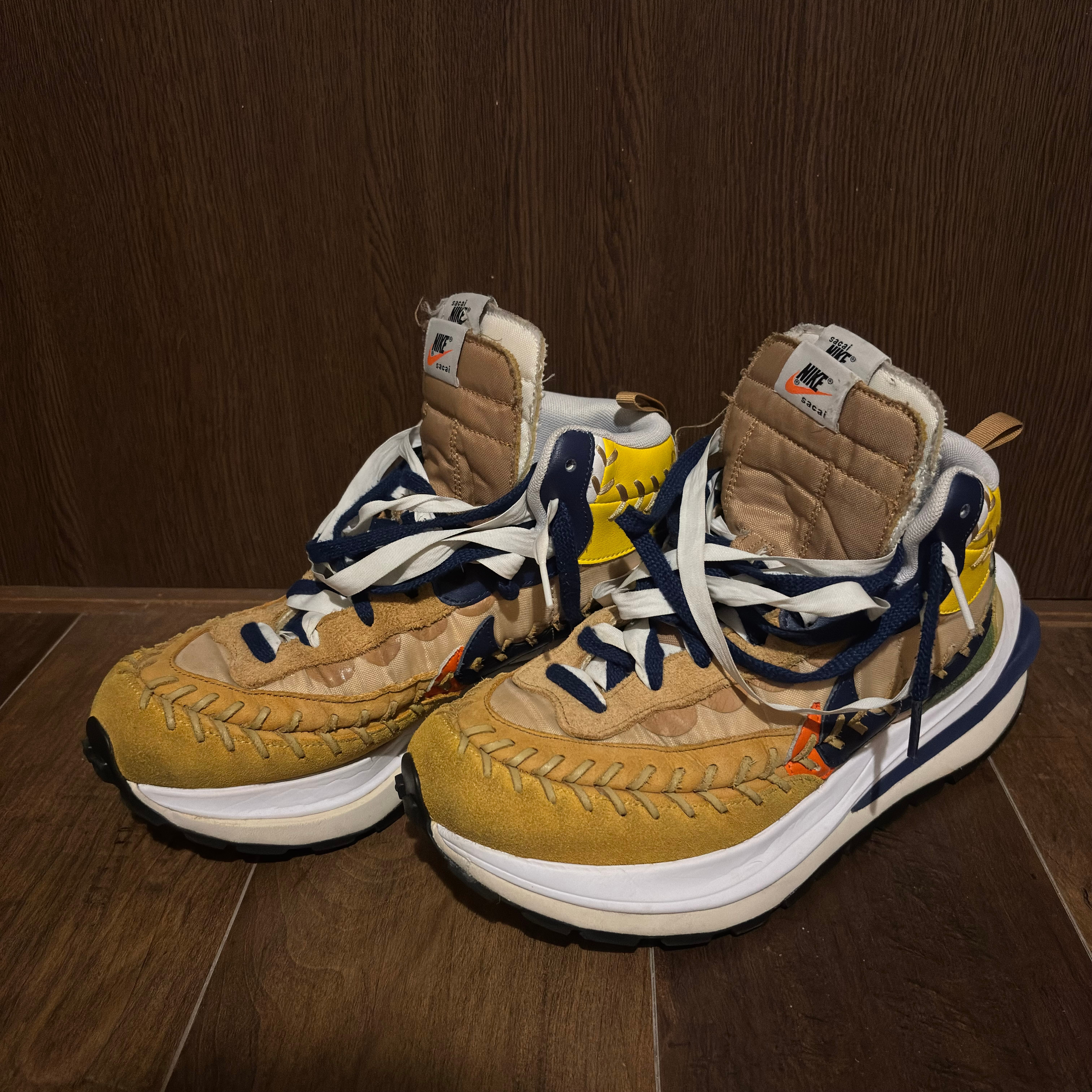Jean-Paul Gaultier × sacai × Nike VaporWaffle "Sesame/Multi Color"