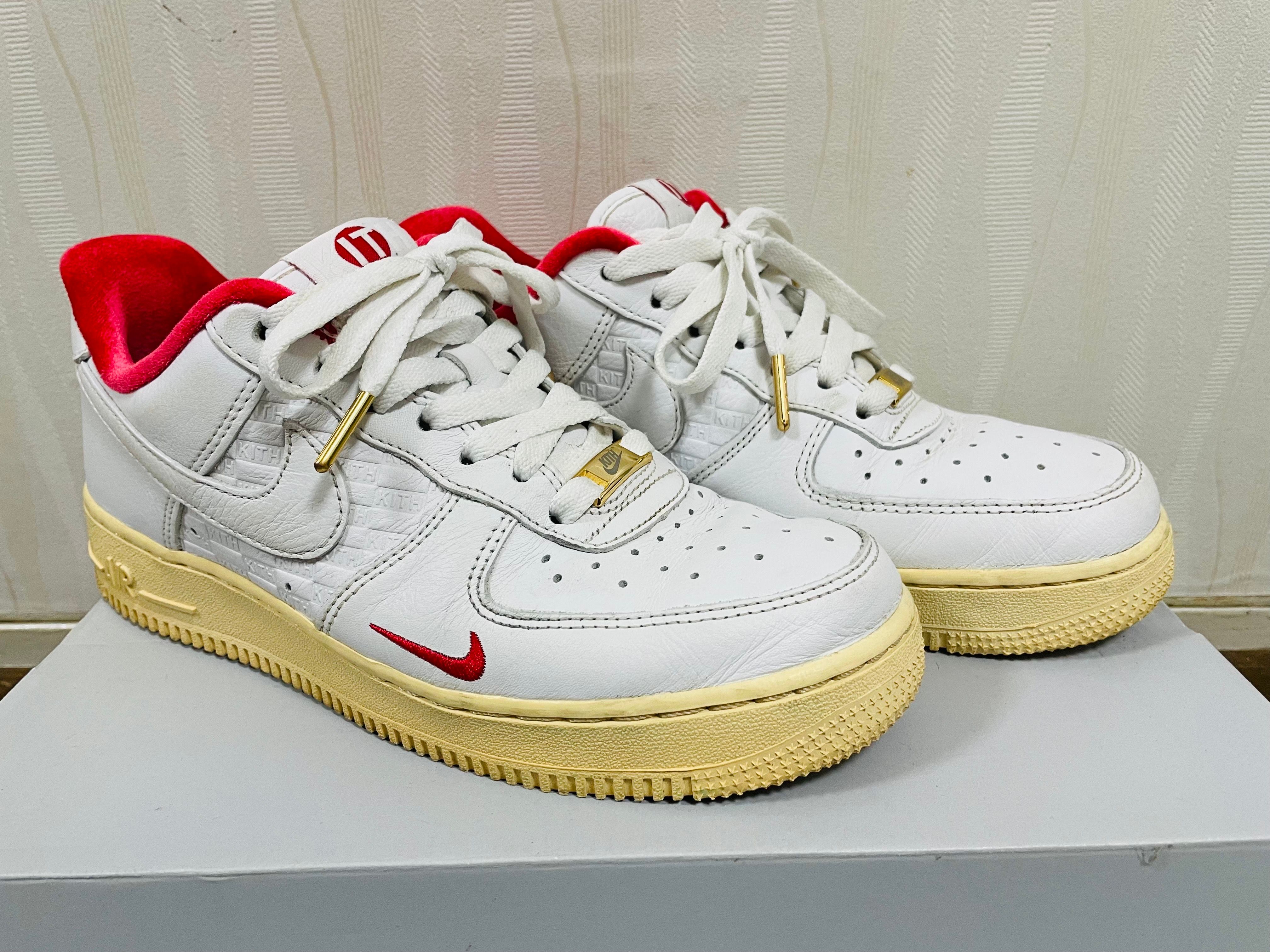 KITH × Nike Air Force 1 Low "White/Red"