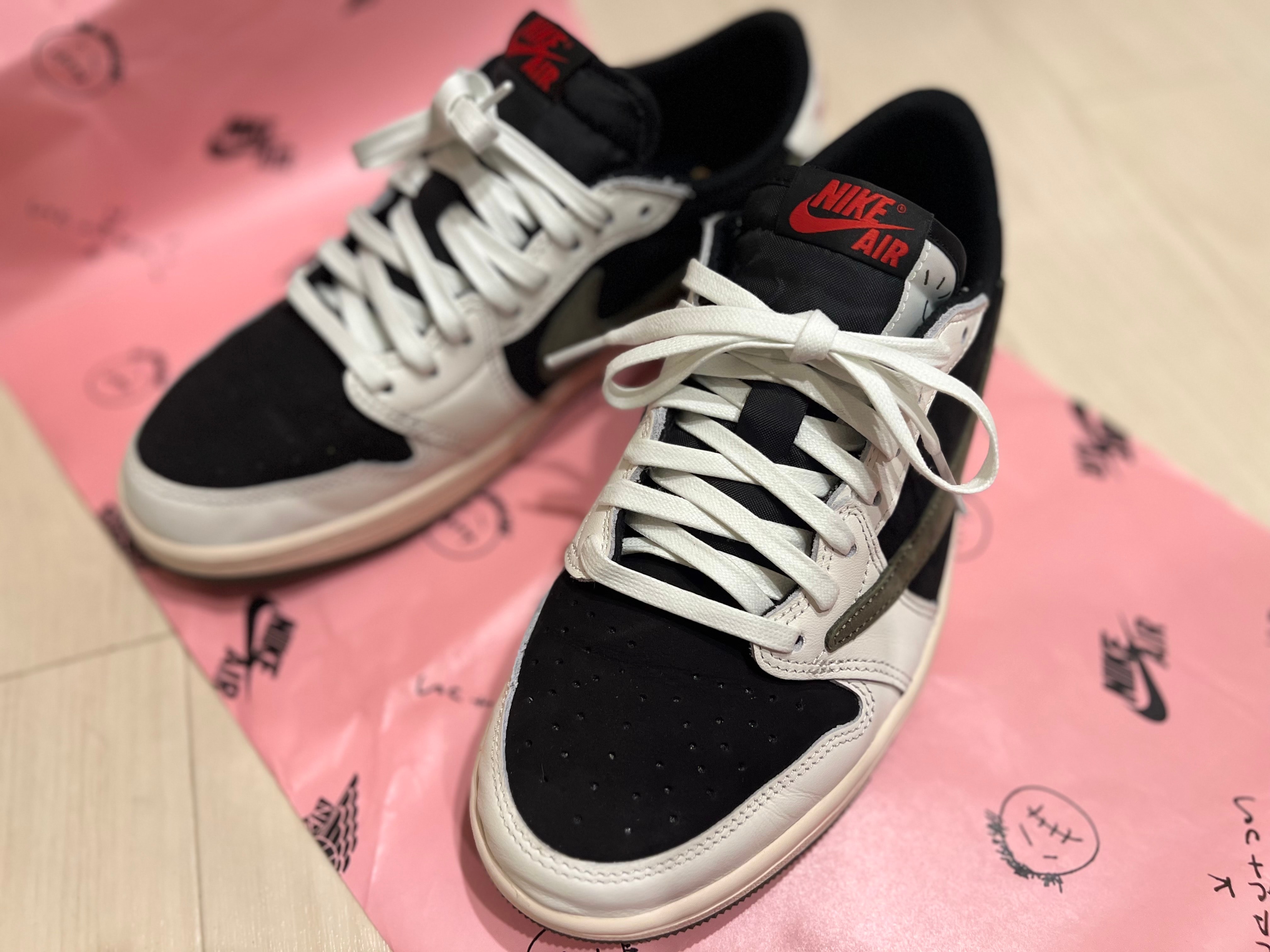 Travis Scott × Nike Women's Air Jordan 1 Low OG "Medium Olive"