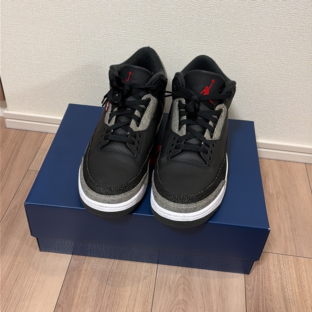 Levi's × Nike Air Jordan 3 Retro SP "Black and White" (LEVI'S Tab)