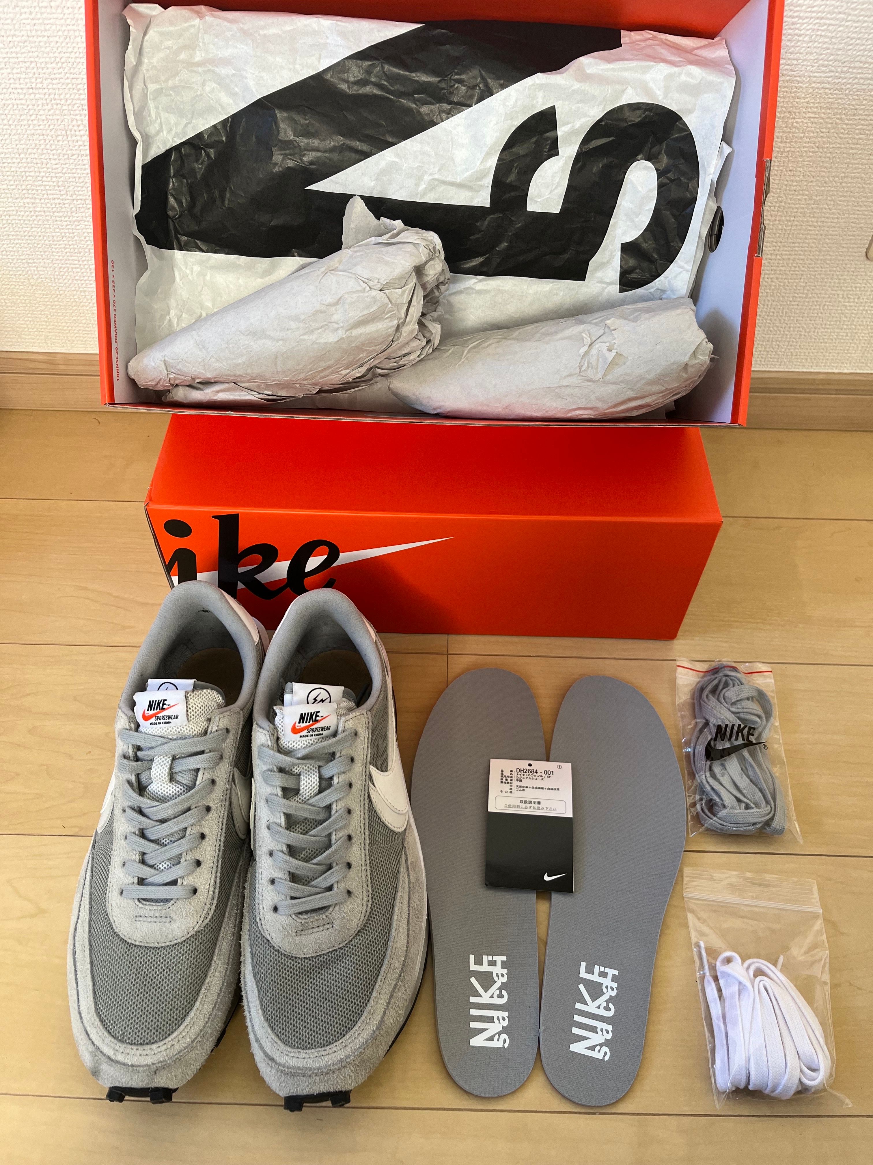 Fragment × sacai × Nike LD Waffle "Light Smoke Grey"