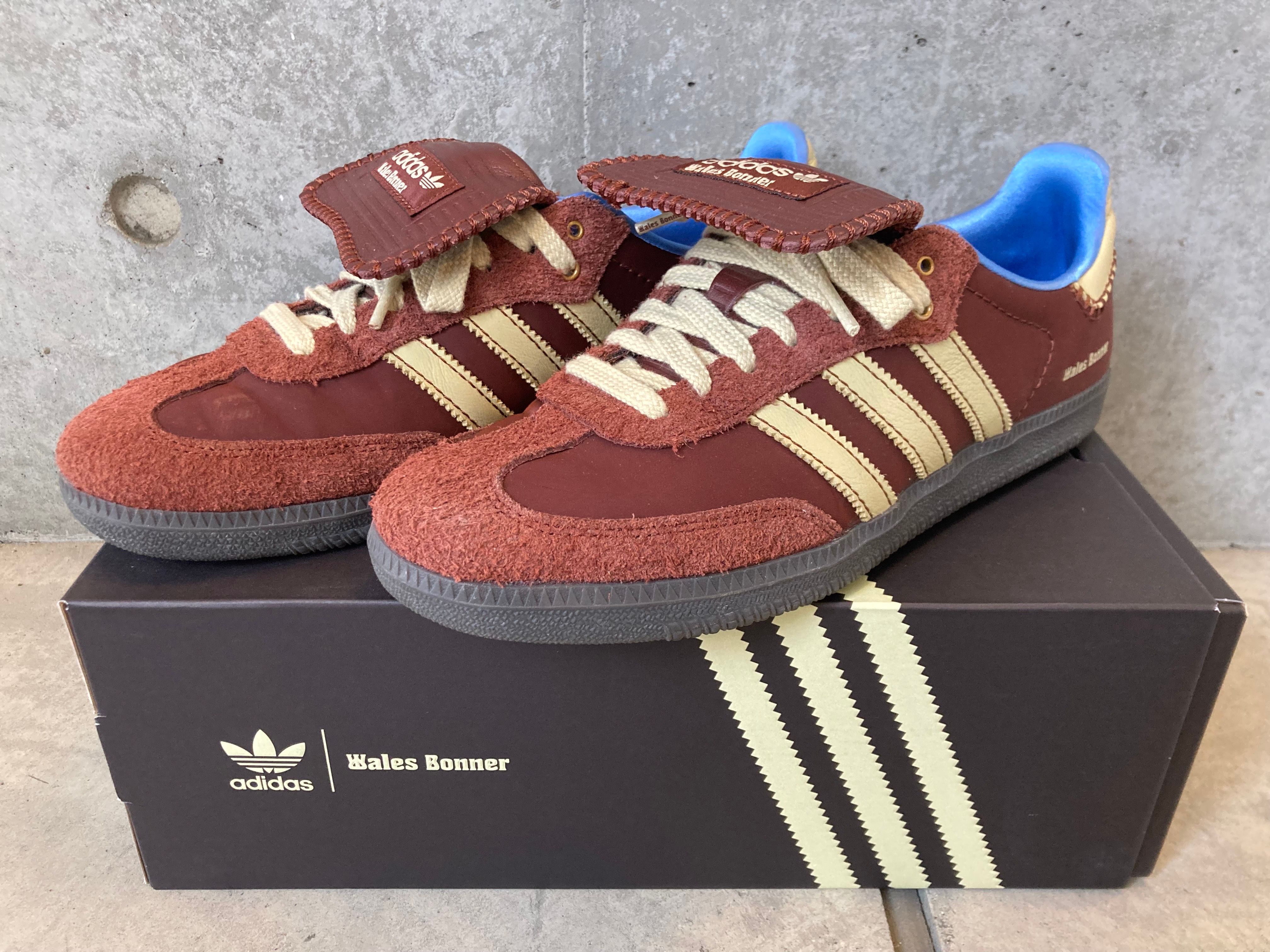Wales Bonner × adidas Samba Nylon Low "Fox Brown/Sandy Beige/Lucky Blue"