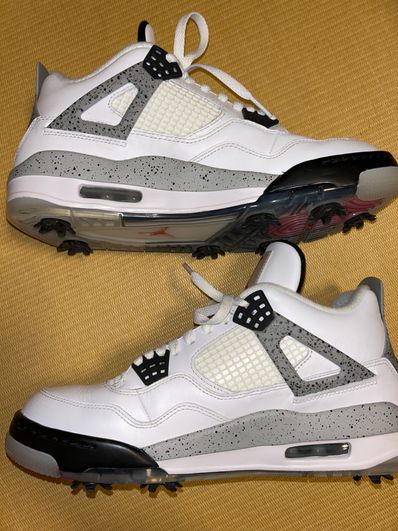 NIKE GOLF AIR JORDAN 4 "WHITE CEMENT"