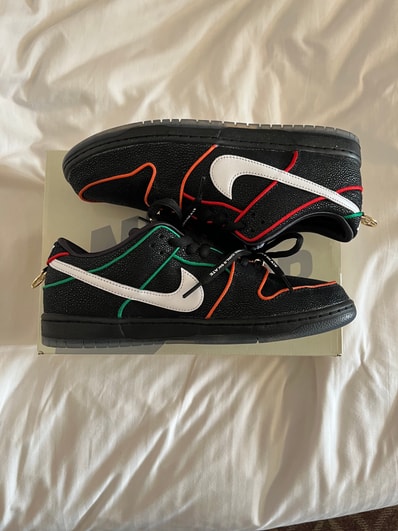 Bronx Girls Skate × Nike SB Dunk Low Pro "Black/Challenge Red"