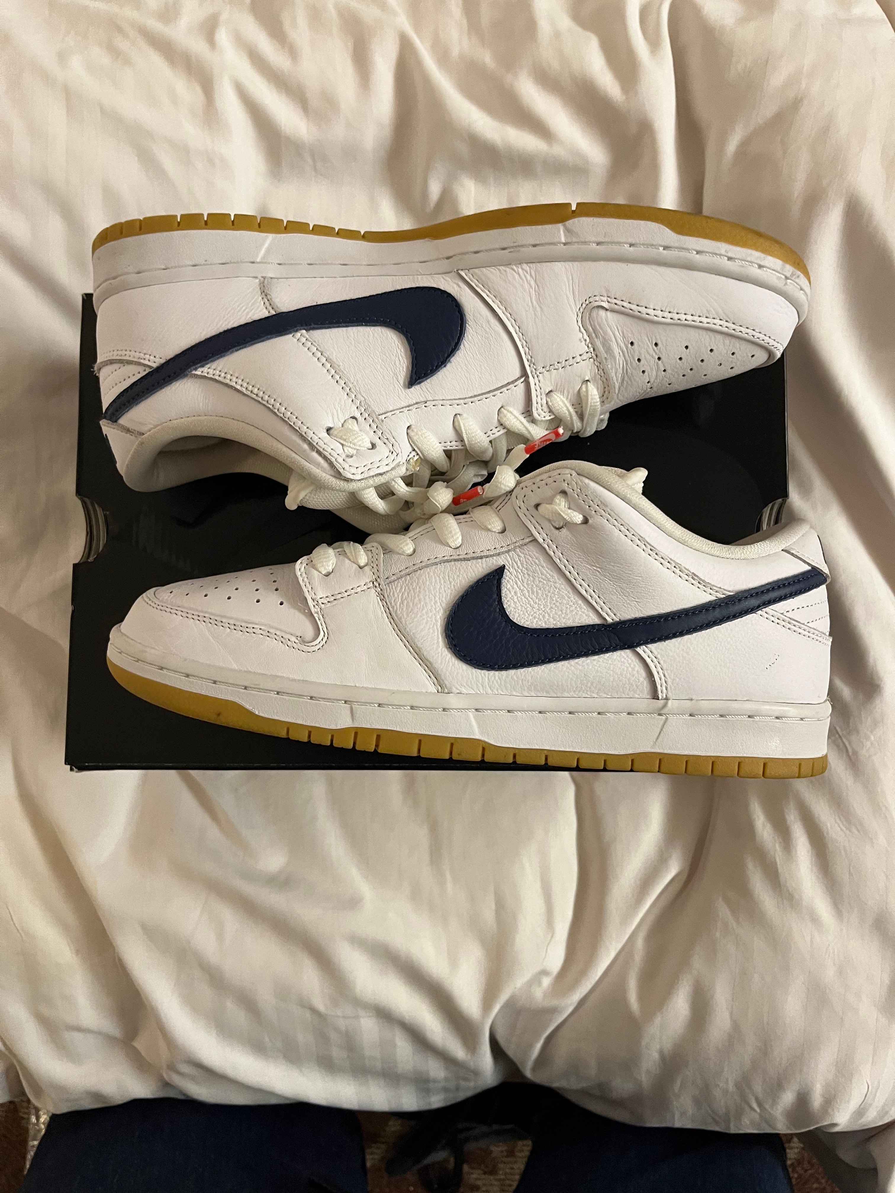 Nike SB Dunk Low "Orange Label White Navy"