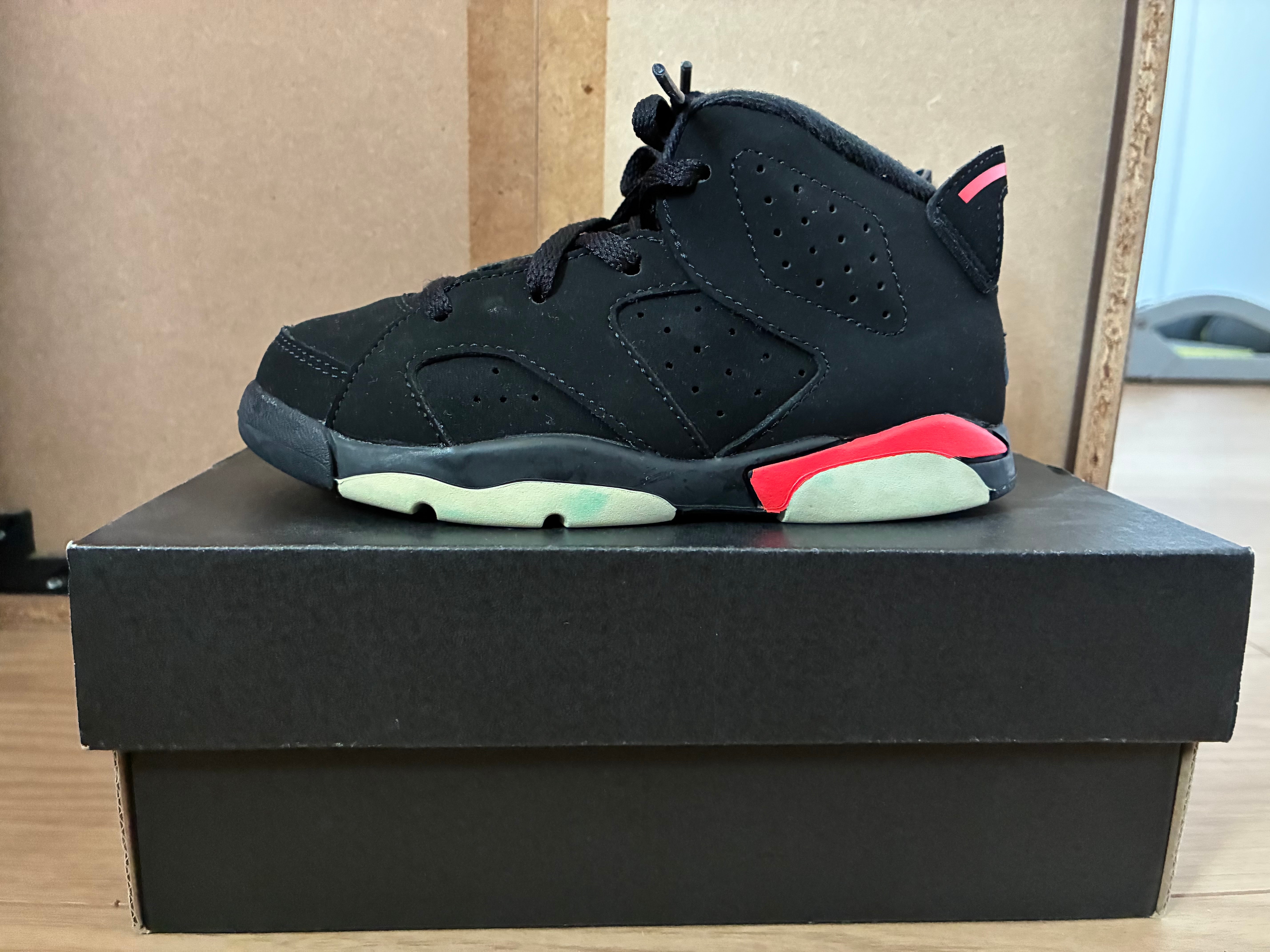 Nike TD Air Jordan 6 Retro "Black Infrared" (2019)