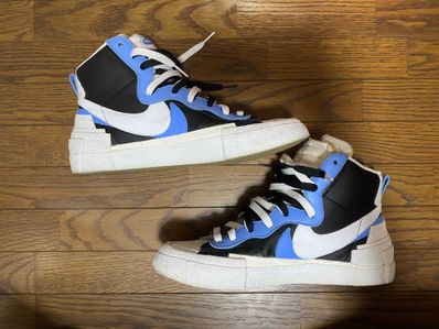 sacai × NIKE BLAZER MID "BLACK / BLUE"