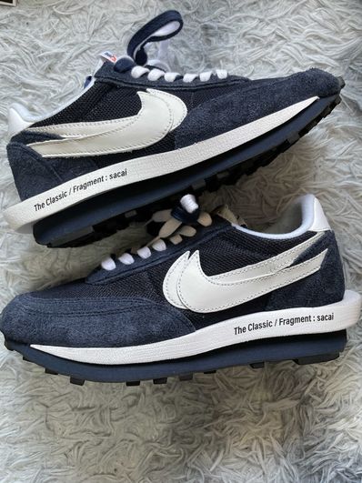 Fragment × sacai × Nike LD Waffle "Blackended Blue"