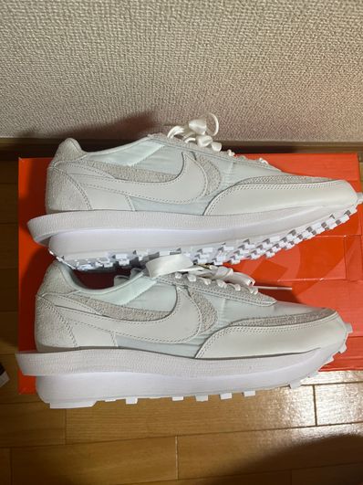 sacai × Nike LDV Waffle "Triple White"